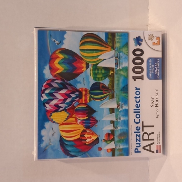 Puzzle Collector Art by Sean Harrison Hot Air Balloons 1000 Piece Puzzle New - Picture 1 of 9